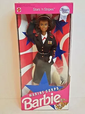 Marine Corps Aa Barbie Doll 1991 Stars N Stripes Mattel 7594 Nrfb  • $19.95