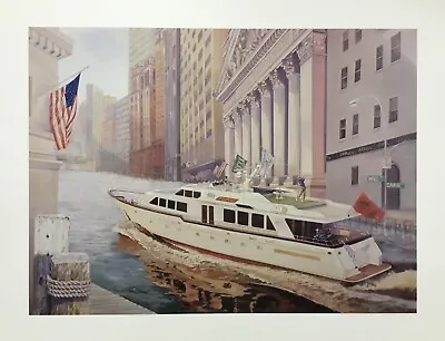 Wall Street Yacht Exchange Art Print • $19.99