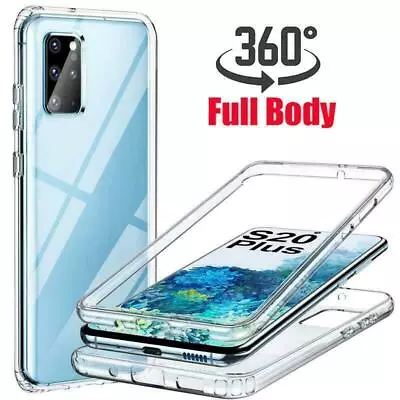360 Case For IPhone & Galaxy  Models Ultra Slim Clear Gel Cover Screen Protector • £4.65