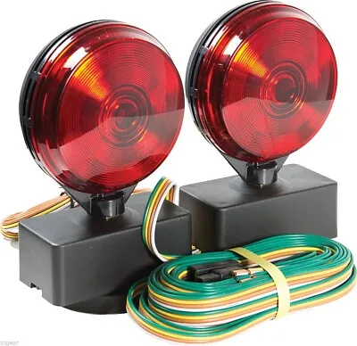 12V Magnetic Towing Tow Light Kit Trailer RV Dolly Tail For Towed Car Boat Truck • $42.99