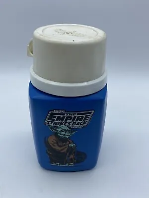Vintage Star Wars The Empire Strikes Back Yoda Blue Thermos 1981 Rare • $29.99