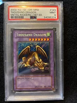 2002 YU-GI-OH Thousand Dragon MRD-143 1st ED Psa 9 • £350