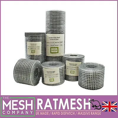 Galvanised RatMesh Rodent Proofing Welded Wire Metal Mesh-Blocks Rats Mice • £9.99