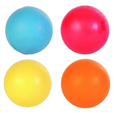 £11.99 • Buy Trixie Pack Of 4 Balls, Natural SOLID HEAVY Rubber Dog Ball - 5cm 6cm 7cm Or 8cm