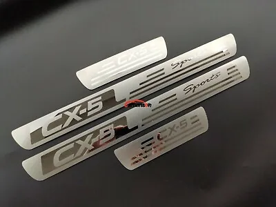 For Mazda CX5 Car Accessories Door Sill Trim Protector Scuff Plate Auto Parts • $29.99