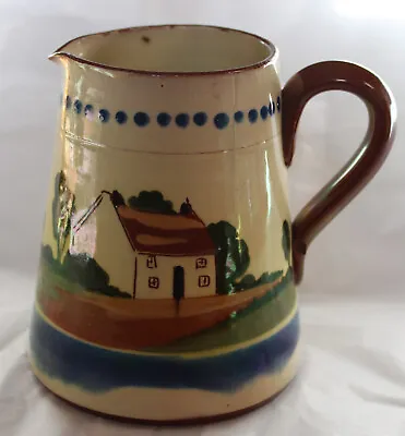 Antique Or Vintage Torquay Cottage Motto Ware Jug - Watcombe Pottery • £15