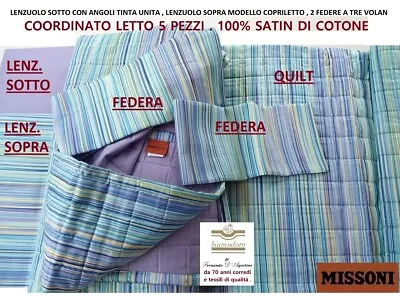 Missoni Set Sheets + Quilt • $800