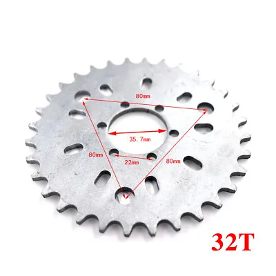 32T Wheel Sprocket For 80cc 50cc 60cc 415 Chain Motorized Gas Cycle Bicycle  • $15.29