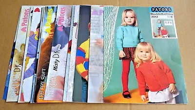 Multi-list Selection Of Used Patons (a5 Size)   Child's  Knitting Patterns (h) • £2.95