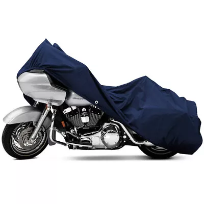 Universal Weatherproof Motorcycle Cruiser Bike Cover Storage Covers 107  Length • $21.99