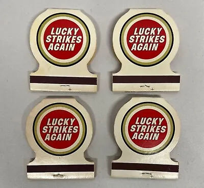Lucky Strikes Tobacco Cigarettes Vintage Matchbooks Matches - NEW  Unstruck • $15