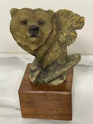 Mill Creek Studios Bear Up Figurine 5.5” #14008 On Wood Base • $21.21