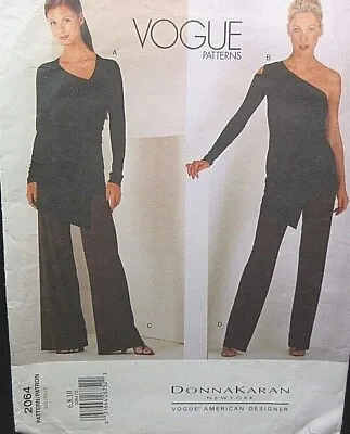 Vogue American Designer Pattern 2064 Donna Karan Size 6-8-10 • $30