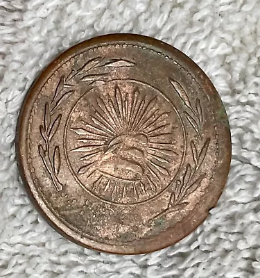 Mexico REVOLUCION Mex 2 Centavos 1913 Parral Chihuahua COPPER One • $88