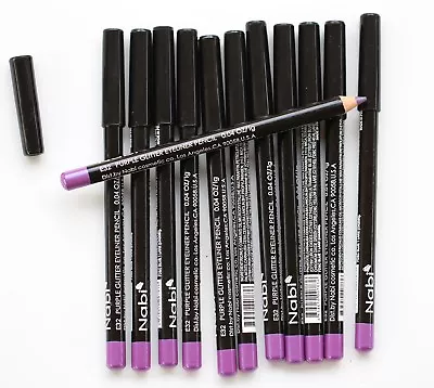 12 Pcs NABI E32 PURPLE GLITTER Eye Liner Eyeliner Pencil  • $15