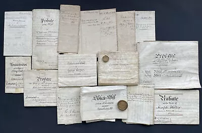 Lot X11 Indentures 1836 Will Conveyance Victorian Staffordshire Potteries Vellum • £35