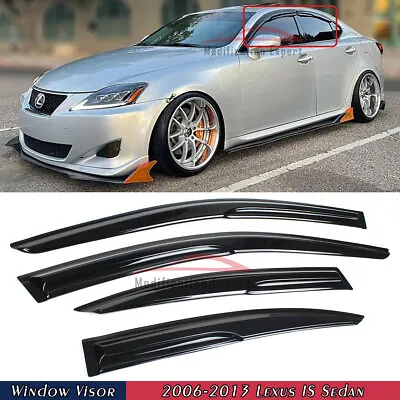 For 2006-2013 Lexus IS250 IS350 IS-F JDM Mugen Style Window Visors Rain Guards • $29.99