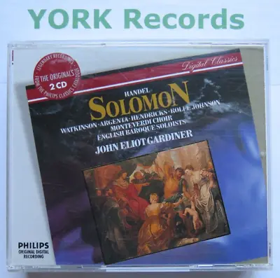 HANDEL - Solomon GARDINER / WATKINSON / HENDRICKS - Ex Con 2 CD Set Philips • £8.99