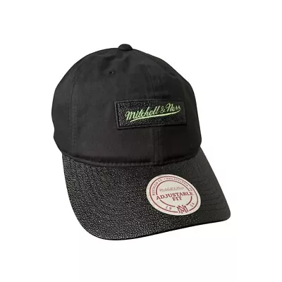 Mitchell & Ness Box Logo Snapback Round Sparkly Black And Green - Snapback  Cap • £25