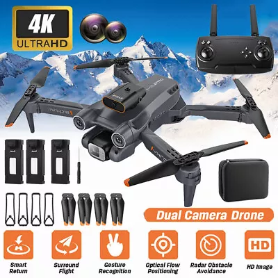Mini Foldable Drone 4K HD FPV Camera Drone RC Quadcopter Selfie Drone Toy 2.4Ghz • £26.95