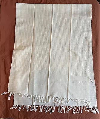 Vintage European French Trousseau Hand Woven Linen Hemp Long Towel Runner Fabric • $39.99