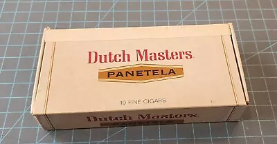 Vtg. Dutch Masters Panetela Box - 10 Fine Cigars   2/27 Cents  Box Is Empty - PP • $7.50