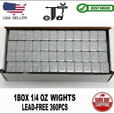 1 Boxes Stick On Self Adhesive Wheel Weights - 1/4oz  6 Lb Best Value GRAY • $20.99