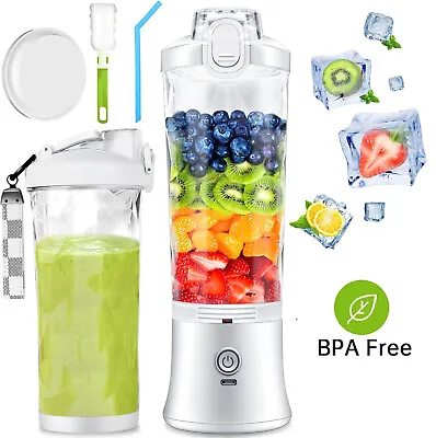 600ml Portable Blender Juicer Electric Usb Shakes Smoothies Mixer Fruit Machine • $26.99