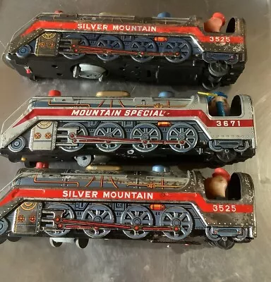 Vintage 3 Modern Toys Mountain  Train Engine 3671  (2)3525 Japan Tin Litho • $9.95