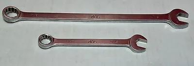 Set Of 2 Combination Wrenches CW18R CL22L - 9/16 11/16 Extra Long MAC TOOLS • $46.99