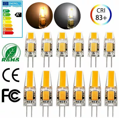 10pcs G4 Bi-Pin 1505 12-24V COB LED Light Bulb Silicone Crystal Lamp White/6500K • $12