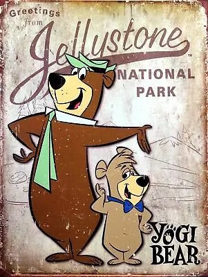 Yogi Bear Jellystone Park Retro Metal Aluminium Sign Novelty Gift • £4.99