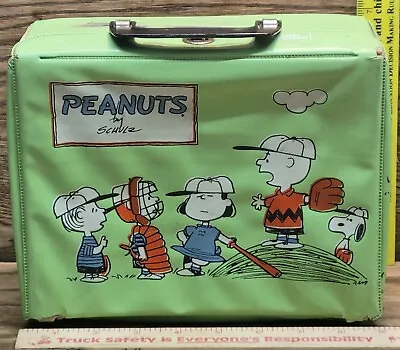 1965 Peanuts  Vinyl Lunchbox King Seeley Charles Schultz Lunch Box Vintage Rare • $46.33