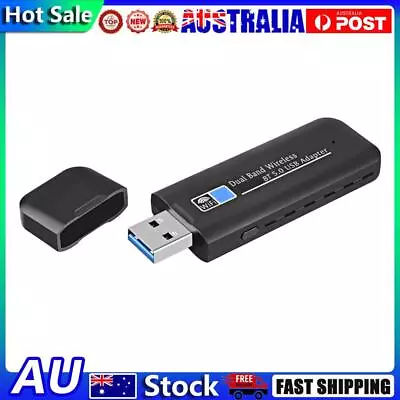 2.4/5GHz Dual Band Wireless Network Card USB3.0 Bluetooth-Compatible5.0 Portable • $16.97