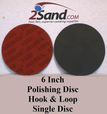 Hook And Loop Sanding Disc 6 Inch Dust Free Polishing Mirka Abralon Single Disc • $10.76