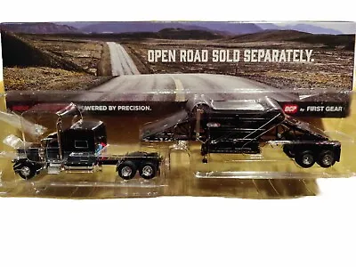 DCP  Black & Gray Peterbilt 389 W/70” Sleeper & Manac Bottom Dump Trailer NIB* • $149.50