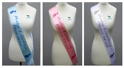 Baby Shower Sash - Baby Loading Please Wait New Mummy Gift Gender Reveal Party • £3.95