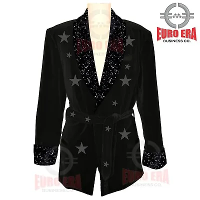 New Men Celebrity Royal Look Dinner Party Wear Velvet Smoking Robe Coat Jacket • $130