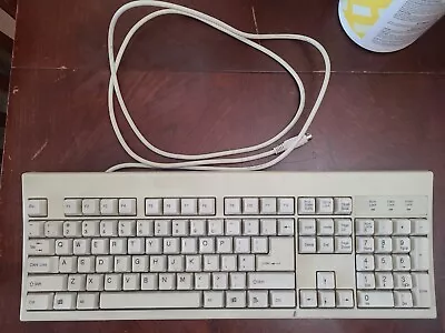 Vintage Chicony KB 2961 Mechanical Keys Keyboard Typing White Office Pc Computer • $35.10