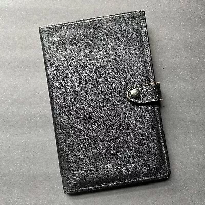 Vtg Black Genuine Moroccan Leather Travel Passport Ticket Holder Wallet. 16 • $19.75