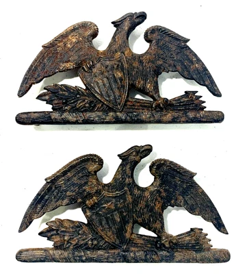 $45.97 • Buy Vintage VA MetalCrafters Cast Iron Eagle Doorstop Bookend American 1952 Set Of 2