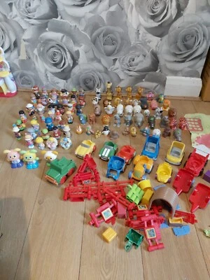 £26 • Buy Fisher Price Little People And Happy Land Bundle People Vehicles Aniamals Etc