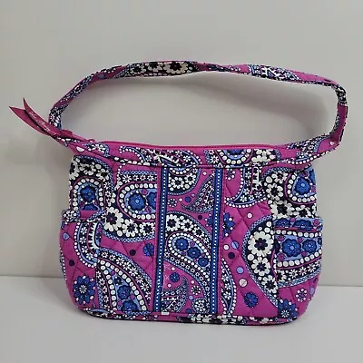 Vera Bradley Boysenberry Small Shoulder Hand Bag Purse Zipper Closure Purple • $27.99