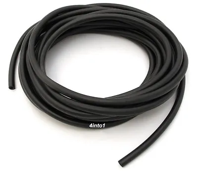 Universal Motorcycle Black Rubber Fuel / Oil / Gas Line - 3/16  (5mm) - 10' Feet • $11.95