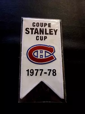 2008-09 Ud Montreal Canadiens Centennial Stanley Cup Mini BanniÈre 1977-78 Mint • $20.90