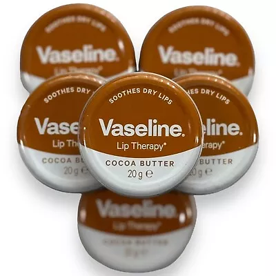Vaseline Lip Balm Cocoa Butter Lip Therapy Petroleum Jelly Tin 20g Dry Skin X6 • £9.99