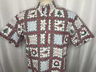 Reyn Spooner Mele Kalikimaka RARE 1986 Hawaiian Christmas Ltd Issue Shirt Sz M • $149.99