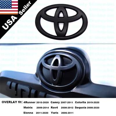 New Custom Blackout Rear Liftgate Overlay Emblem For 4Runner Corolla Sequoia  • $33.99