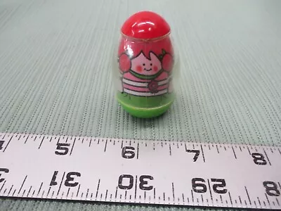 Vintage Playskool Hasbro Weebles Girl Playground Red Hair Lady Flower Shirt Pig • $12.25