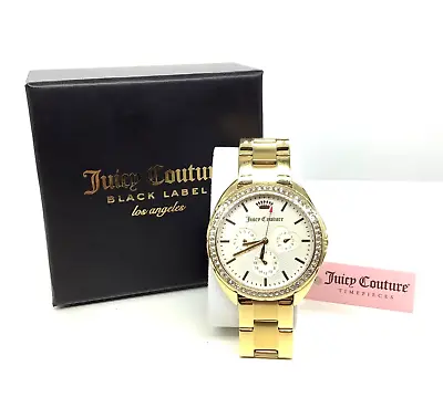 £59.93 • Buy Juicy Couture Ladies Timepiece Gold/ Diamante Chronograph Style Watch